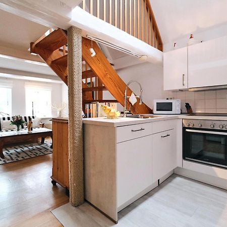Hafenblick Ferienwohnung In Der Altstadt Mit Parkplatz Flensburgo Exterior foto