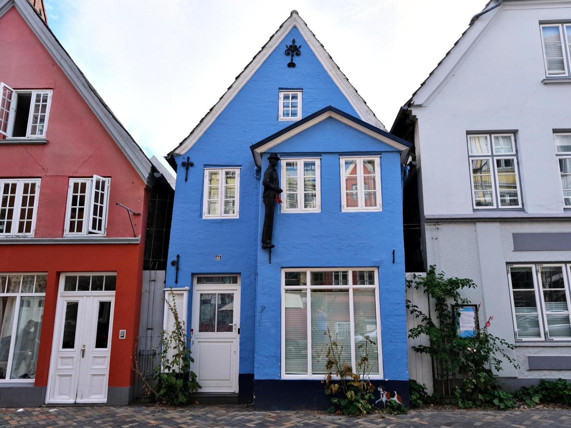 Hafenblick Ferienwohnung In Der Altstadt Mit Parkplatz Flensburgo Exterior foto