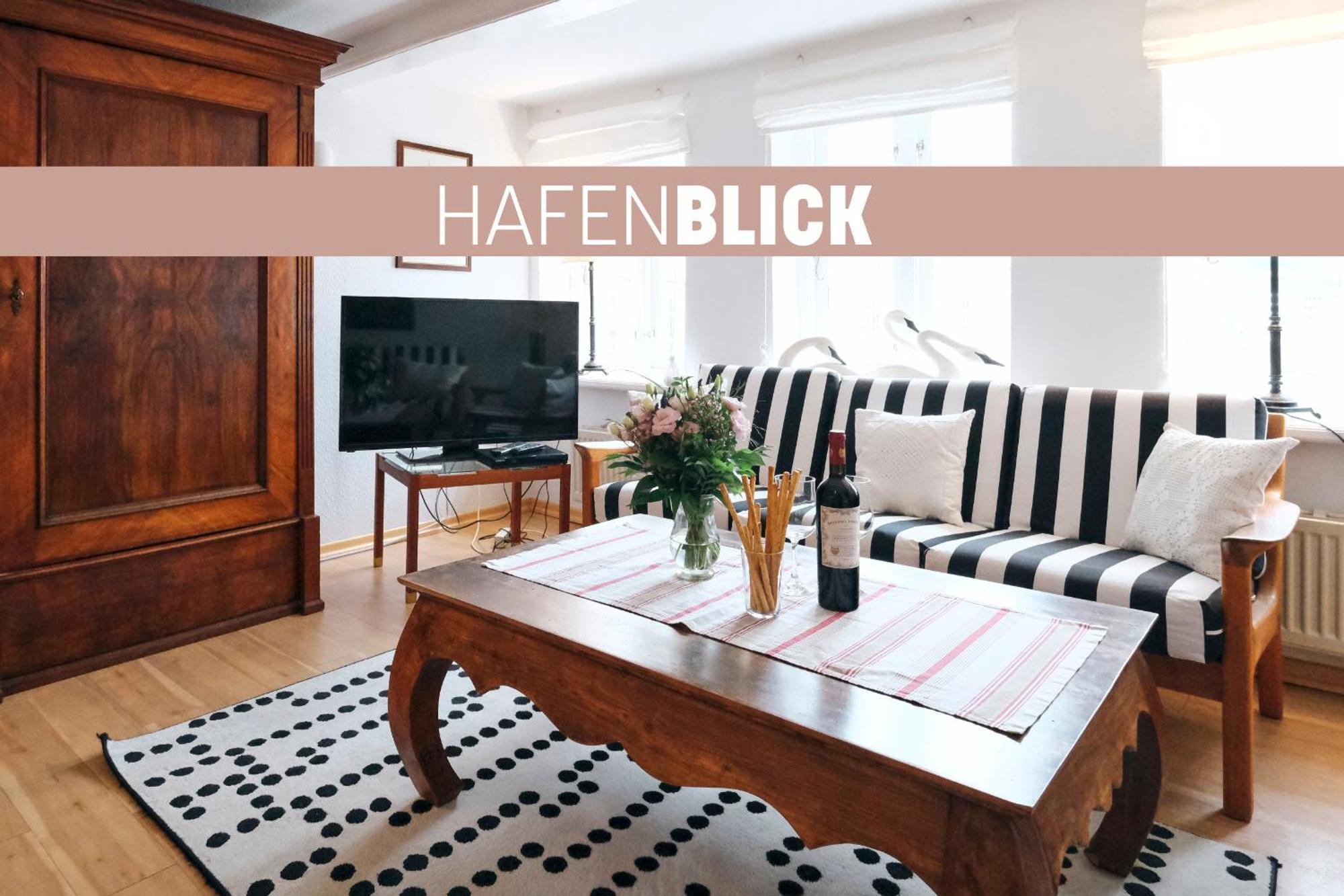 Hafenblick Ferienwohnung In Der Altstadt Mit Parkplatz Flensburgo Exterior foto